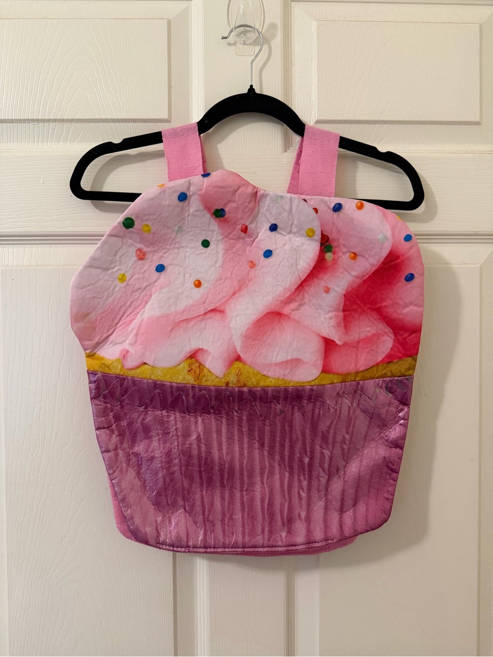 Spirit Halloween Toddler Pink Cupcake Sandwich Board Costume Tunic Only